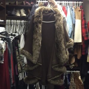 Poncho sweater jacket